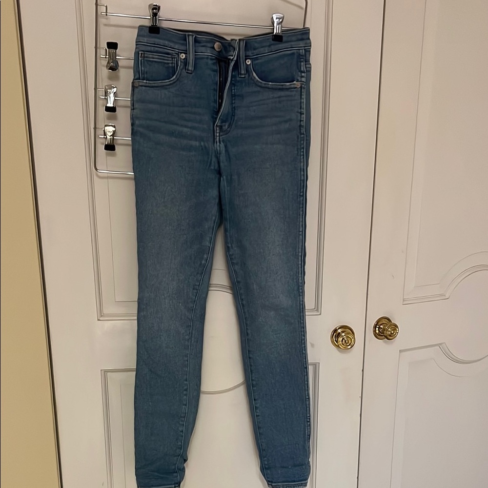 High rise skinny jeans